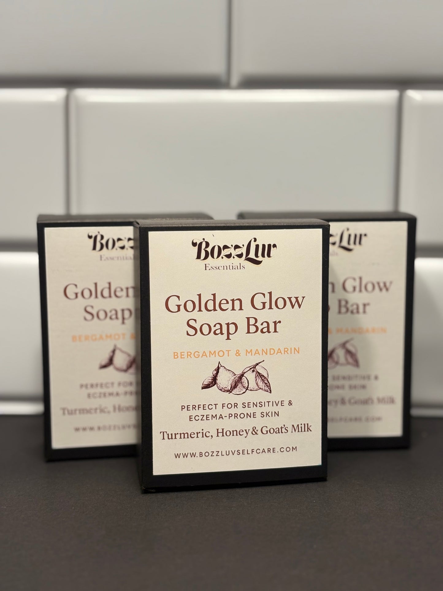 Golden Glow Bar – Turmeric, Honey & Goat’s Milk Soap for Sensitive & Eczema-Prone Skin