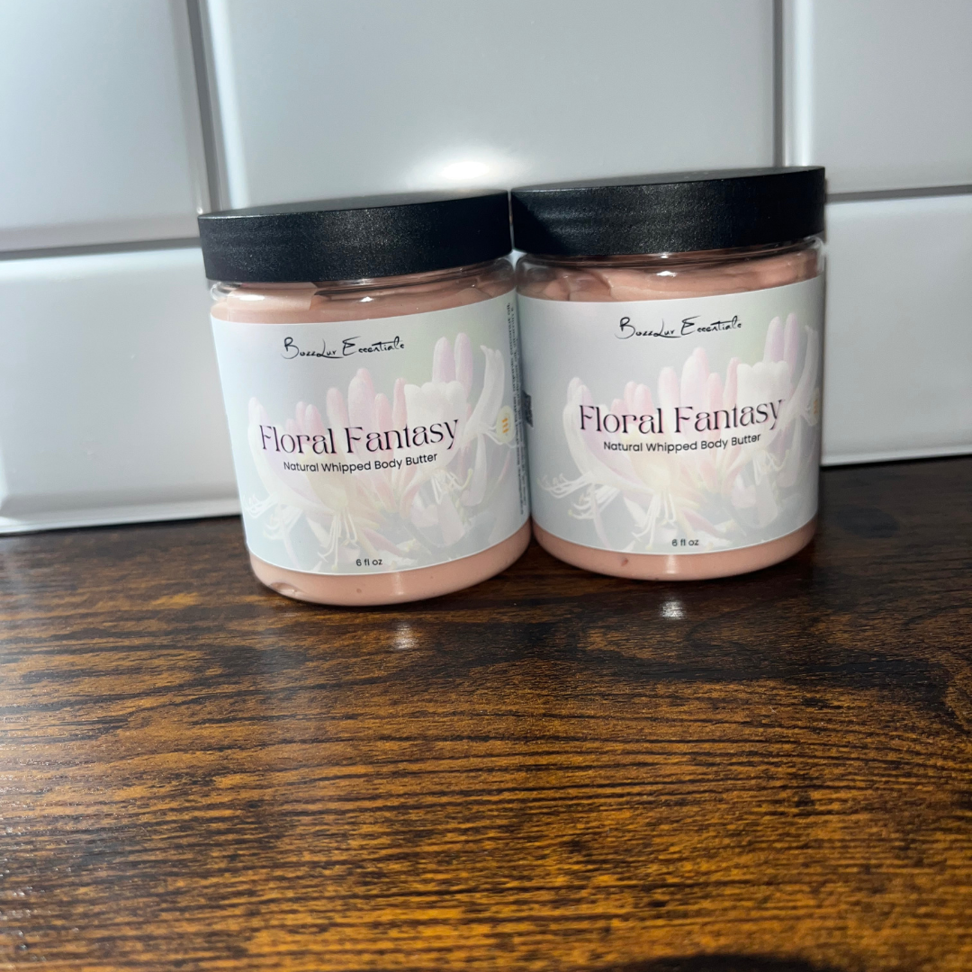 Floral Fantasy Natural Whipped Shea Body Butter – 6 oz