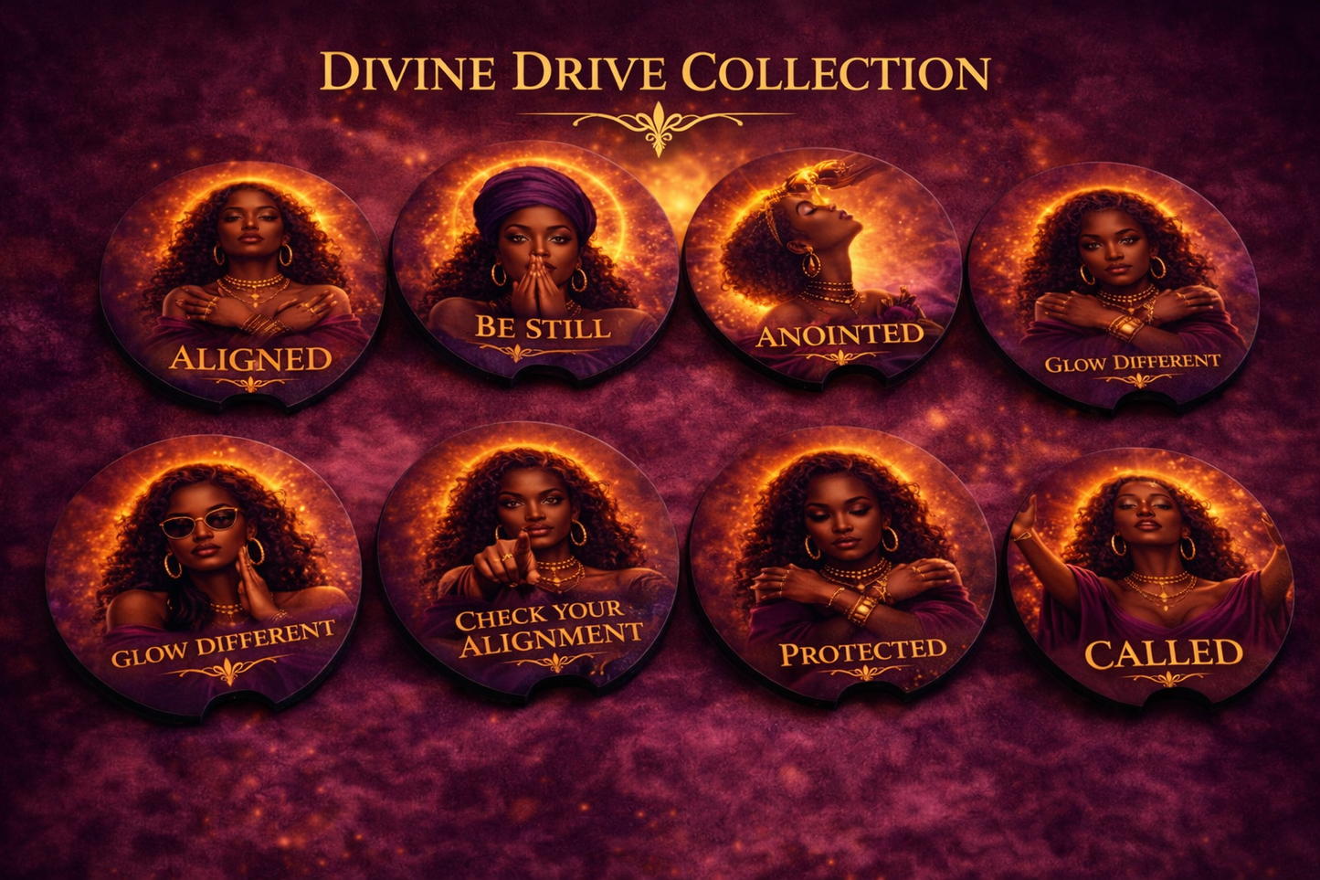 BozzLuv Divine Drive™ Refillable Car Freshener Set | Choose Your Affirmation + Signature Scent