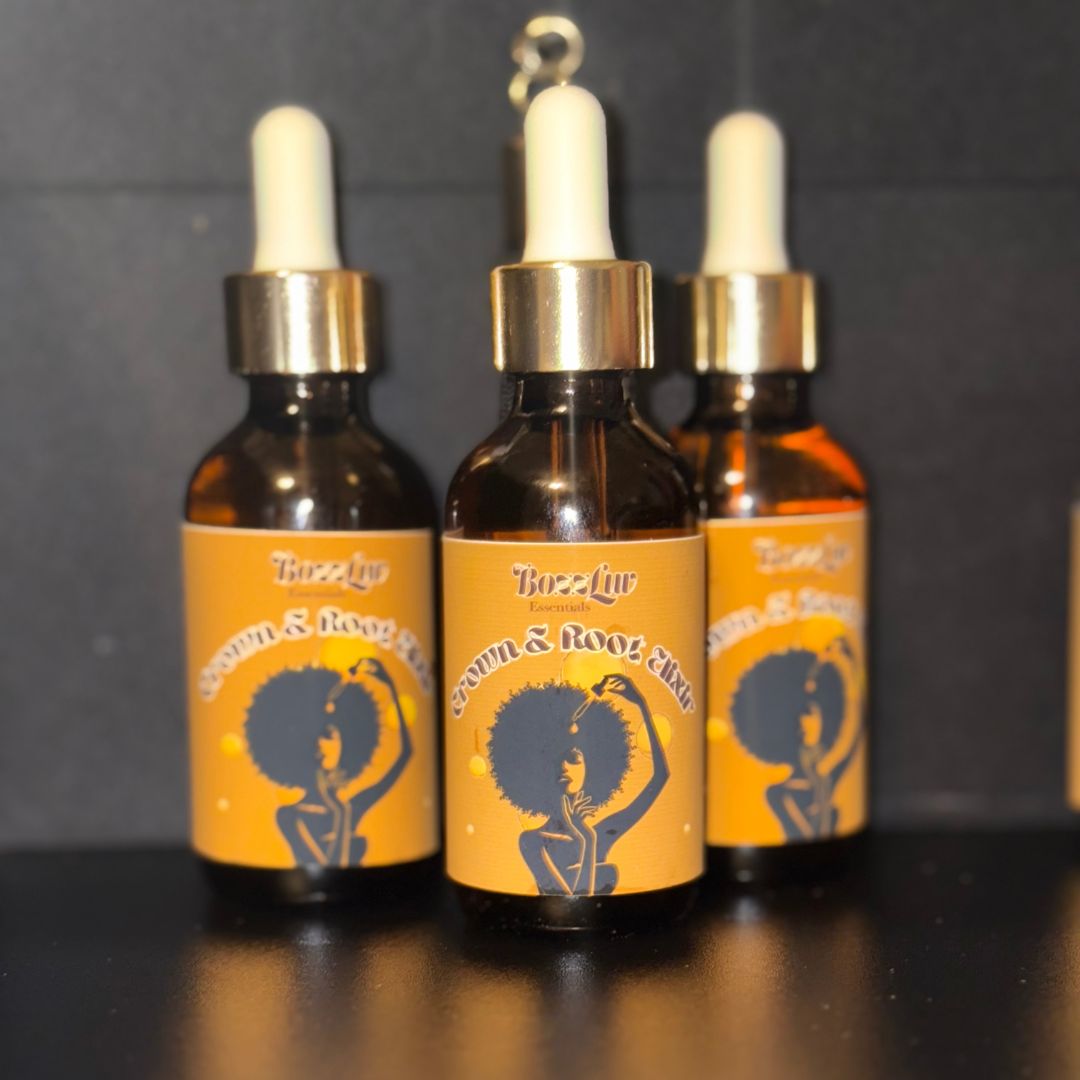 Crown & Root Elixir – 2oz Natural Hair Growth Oil