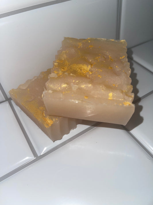 Gold Brick natural honey almond soap product image.