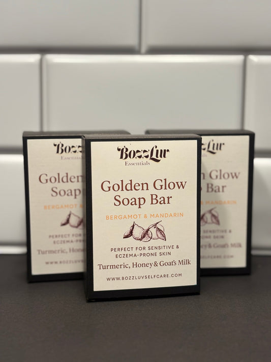 Golden Glow Bar – Turmeric, Honey & Goat’s Milk Soap for Sensitive & Eczema-Prone Skin