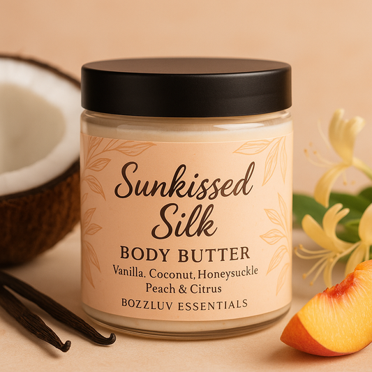 Sunkissed Silk Whipped Body Butter | Vanilla Coconut Honeysuckle Glow