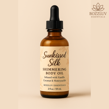 Sunkissed Silk Shimmering Body Oil -Glow Oil for Soft Radiant Skin