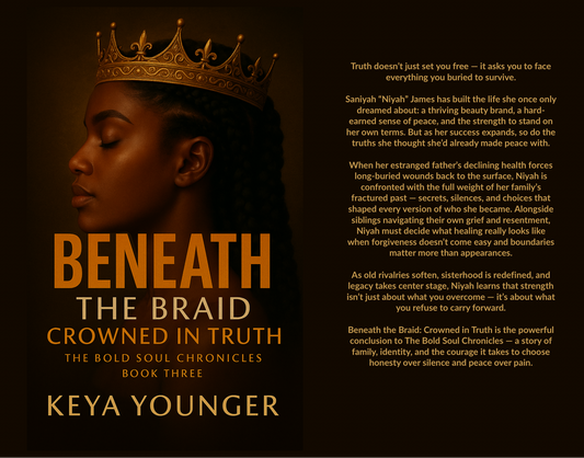 Website preview for Beneath the Braid: Crowned in Truth, Book Three.