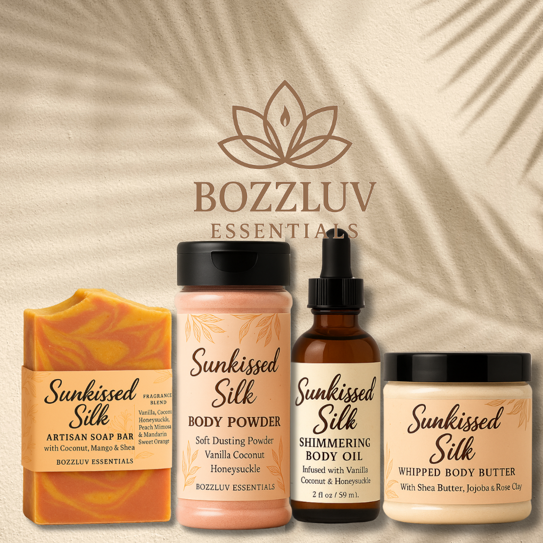 BozzLuv Sunkissed Silk artisan soap bar product photo.