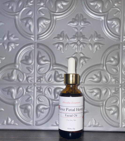 Rose Petal Hemp Facial Oil product image by BozzLuv Skin Care.