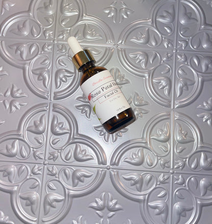 Rose Petal Hemp Facial Oil product photo.